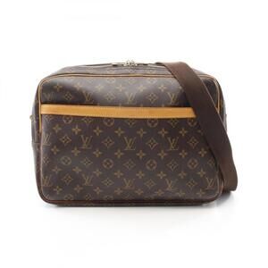 LOUIS VUITTON Brown Monogram Leather Shoulder Bag